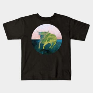 Watercolor Taurus Kids T-Shirt